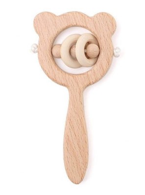 Lesena ropotuljica in grizalo